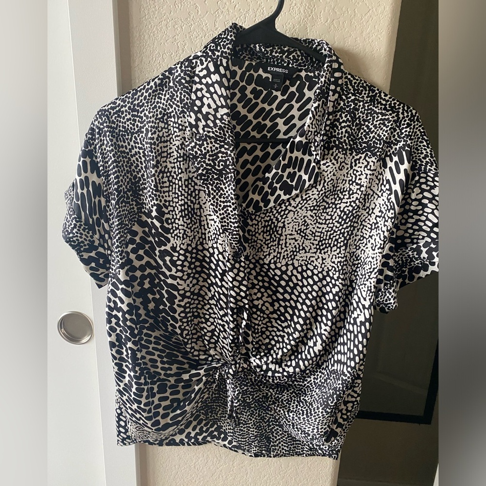 Express Satin Button down blouse - size small